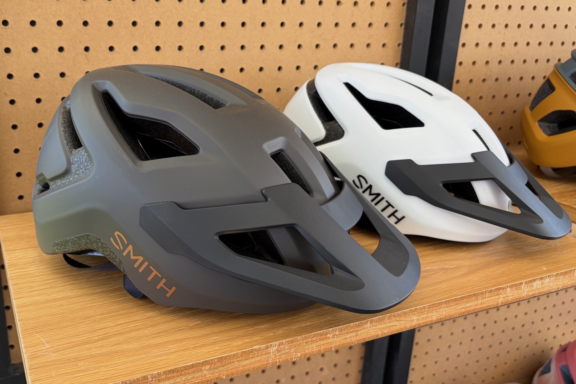 the Smith Pilot MTB helmet on display at Sea Otter