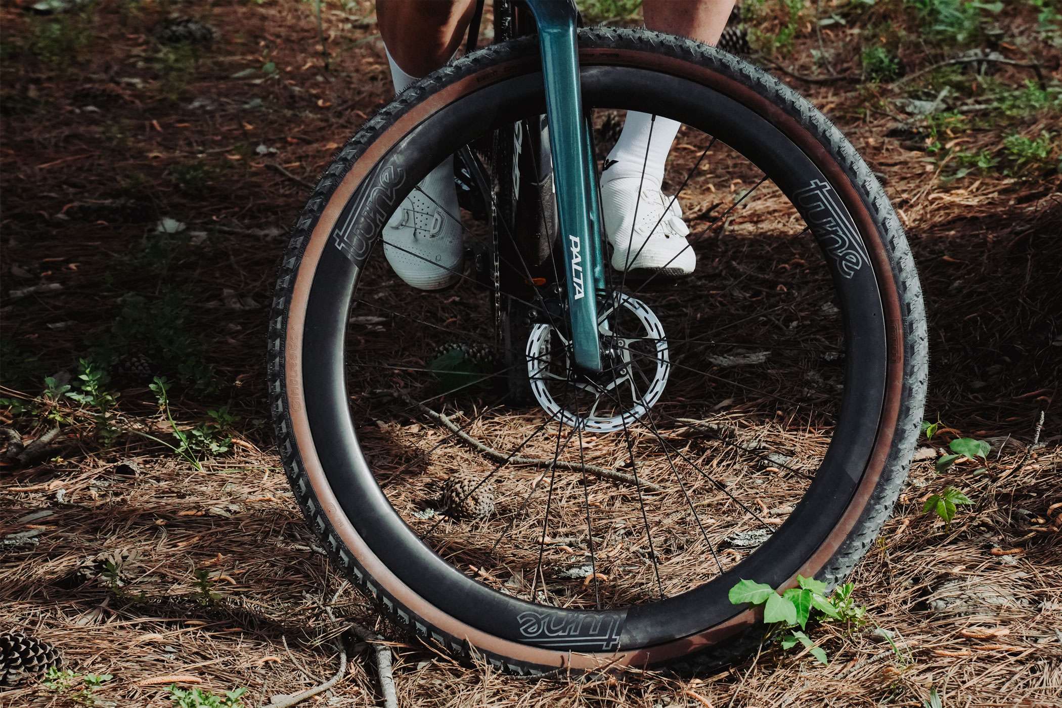 Tune Nano Gravel 45 lightweight all-rounder carbon gravel bike wheels, front
