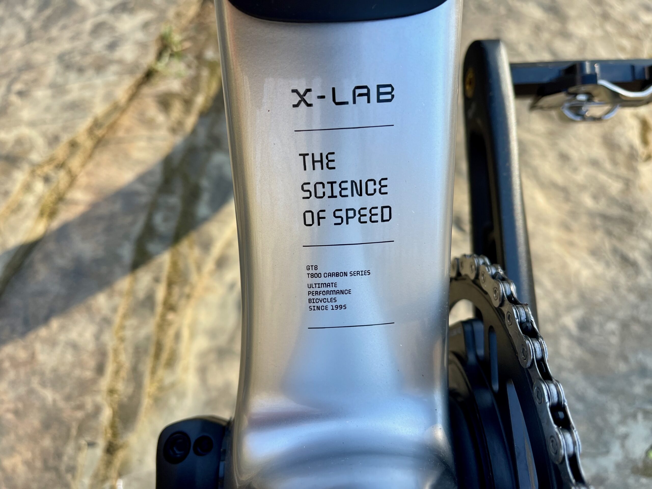 X-LAB GT8 Gravel Bike Review logos stop