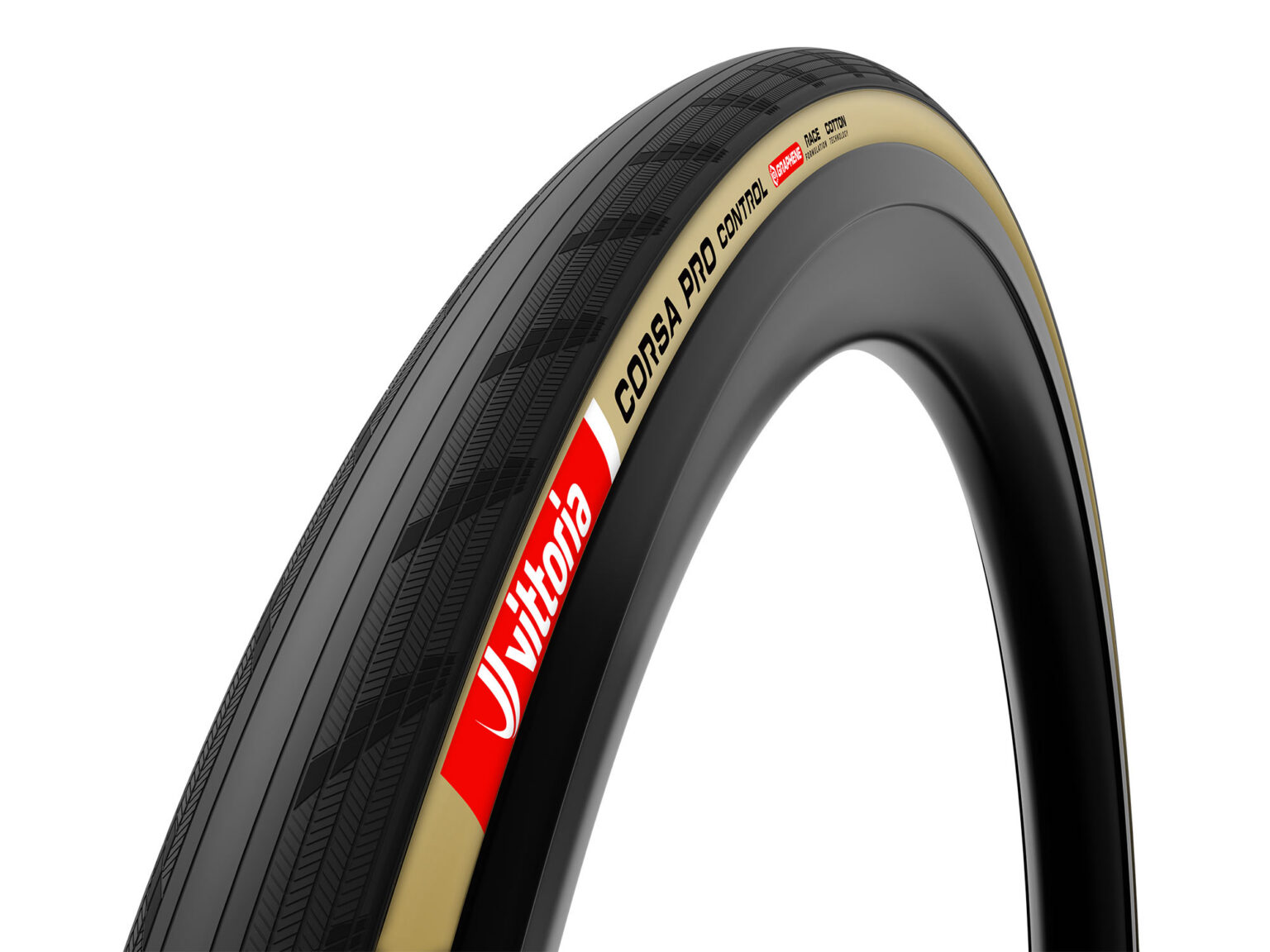 tread closeup detail on new vittoria corsa pro control 38 and 42 mm tires.