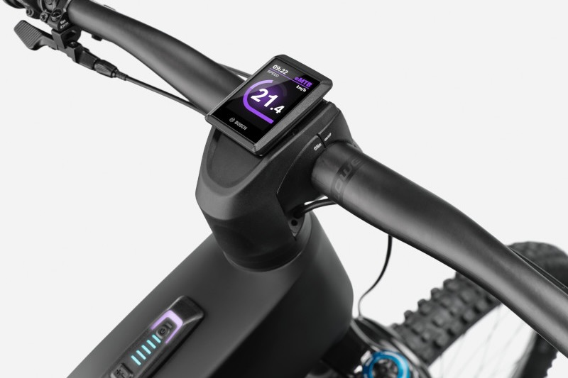 the Kiox 500 display on the Moterra eMTB