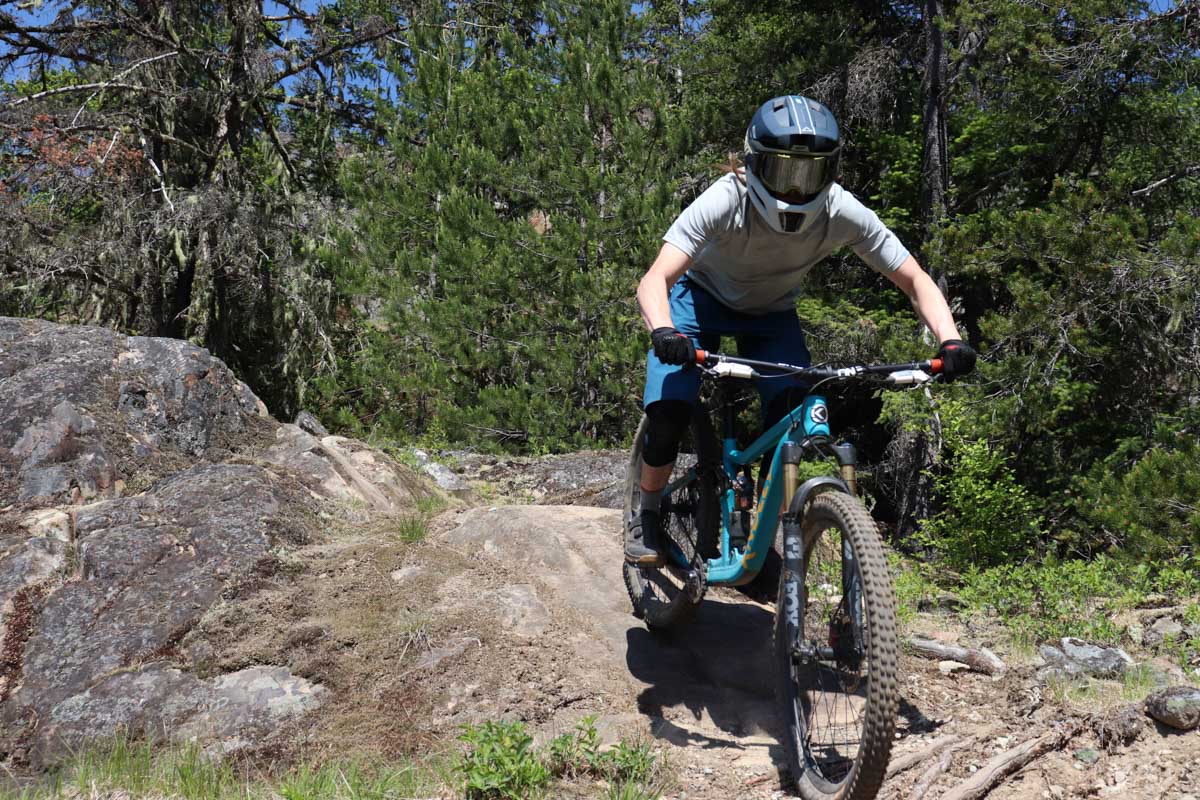 Leatt Velocity 6.5 goggles, SF, on trail
