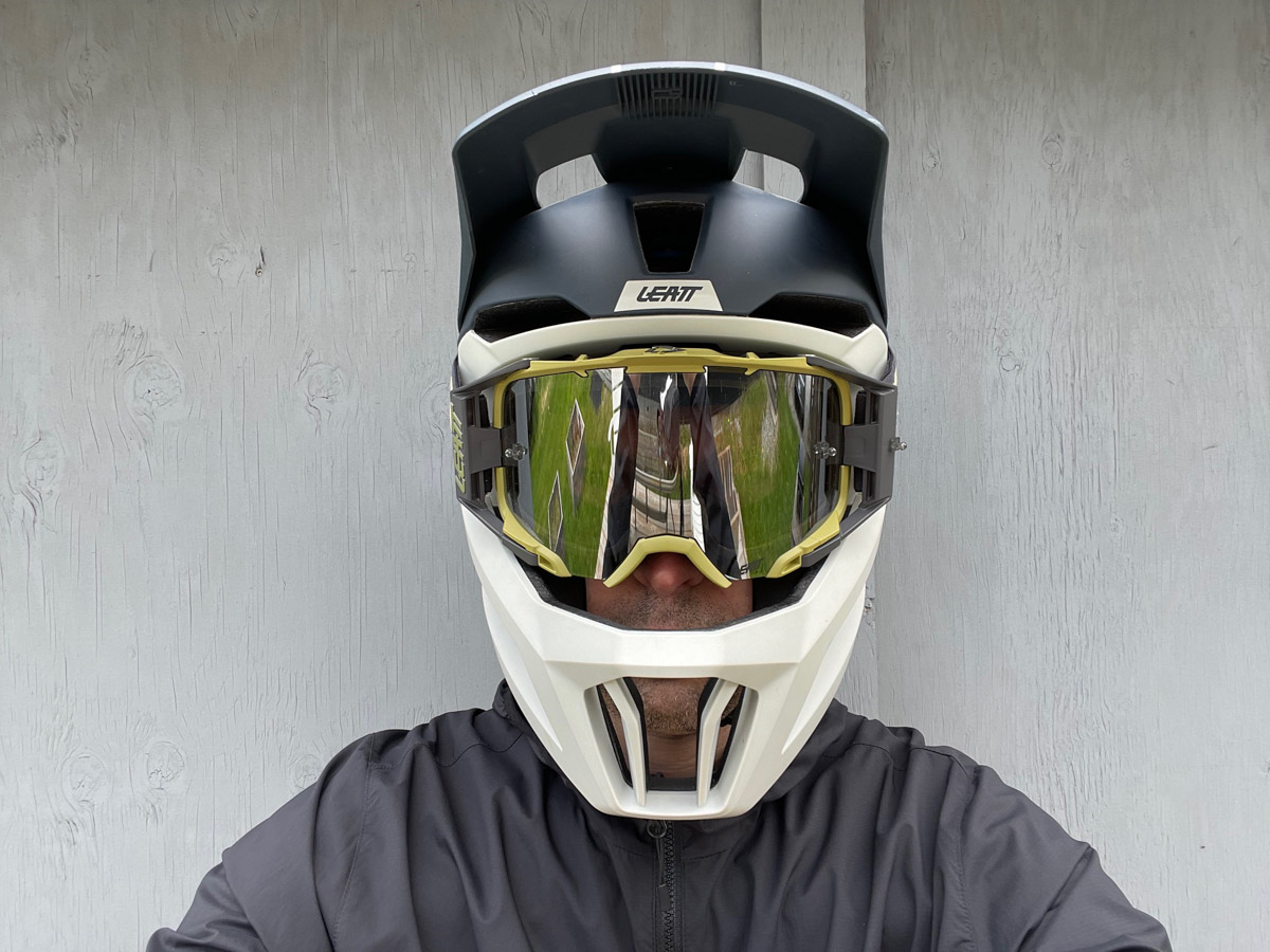 Leatt Velocity 6.5 goggles, with helmet