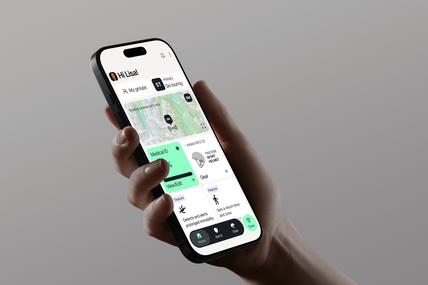 the Twiceme app open on a person's smartphone