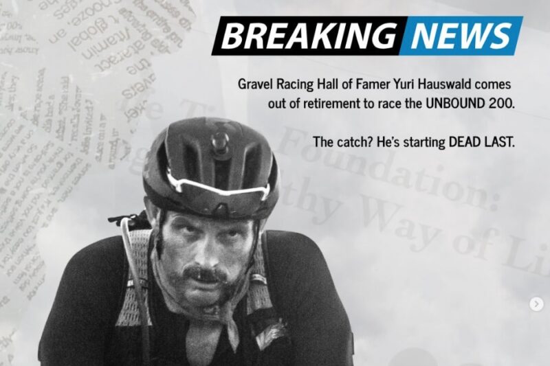 Gravel Legend Yuri Hauswald is Raising Money for Charity with Unique Unbound Challenge