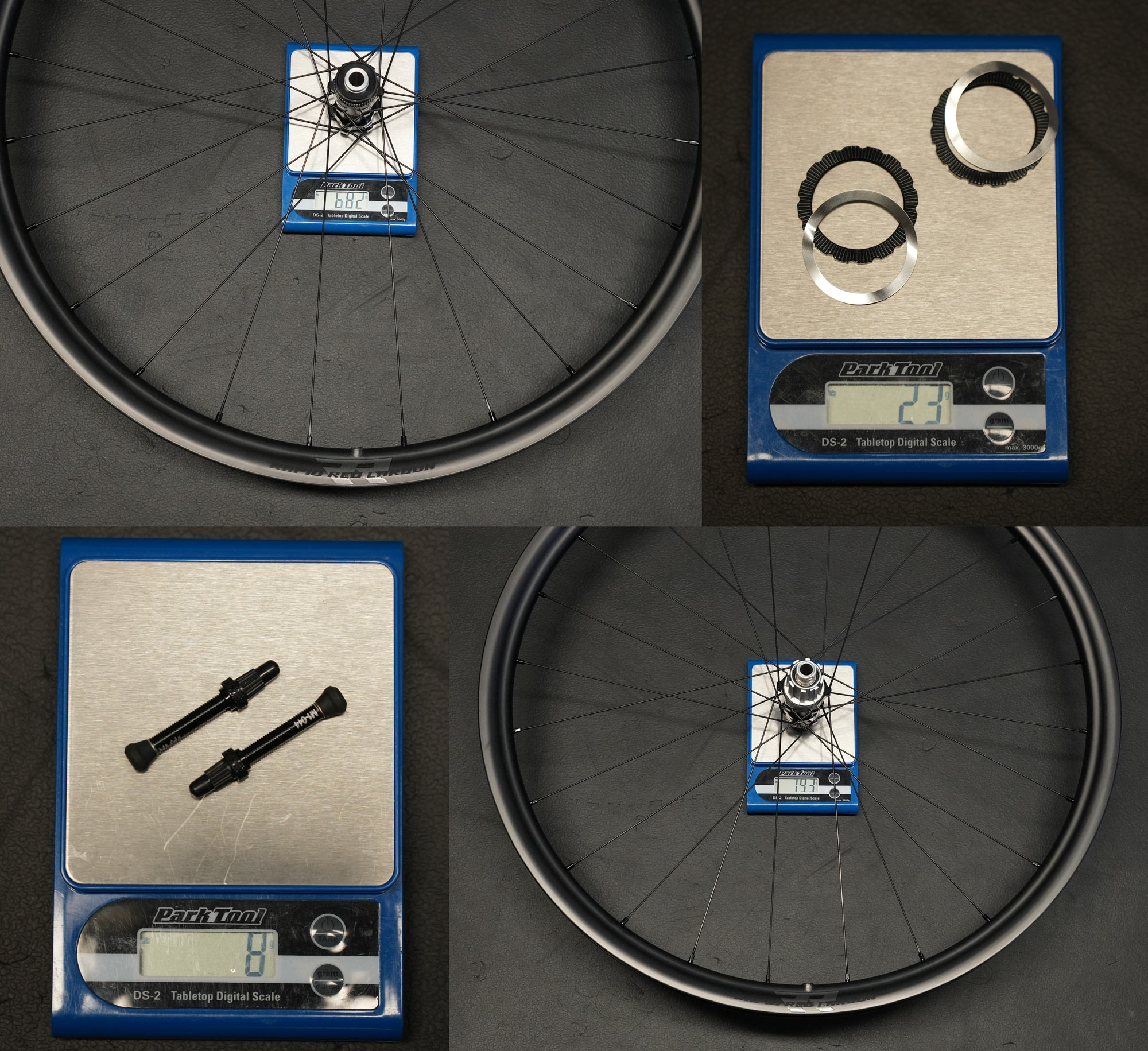 actual weights for fulcrum rapid red carbon gravel wheels.