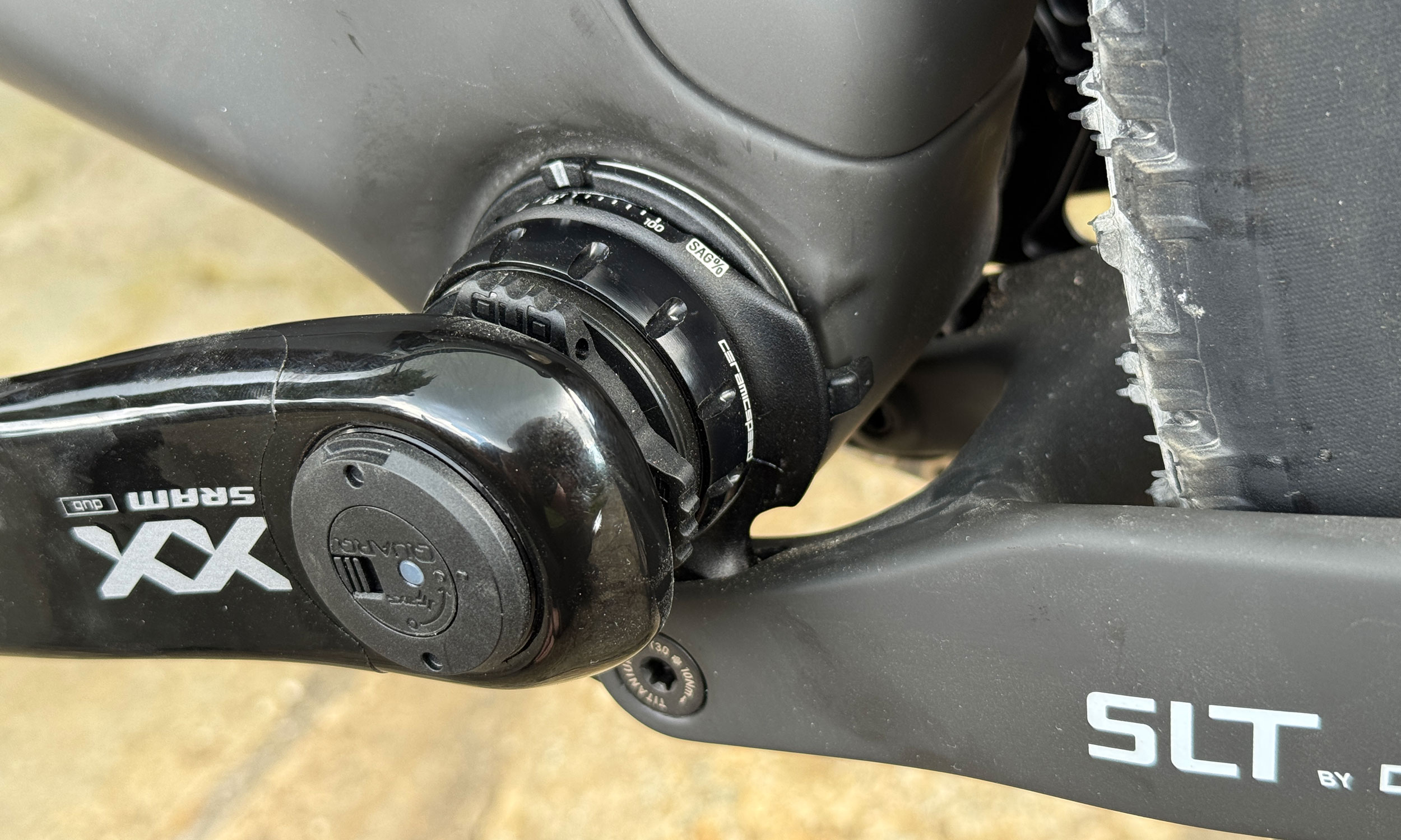 2027 Scott Spark RC light carbon XC race mountain bike: BB detail