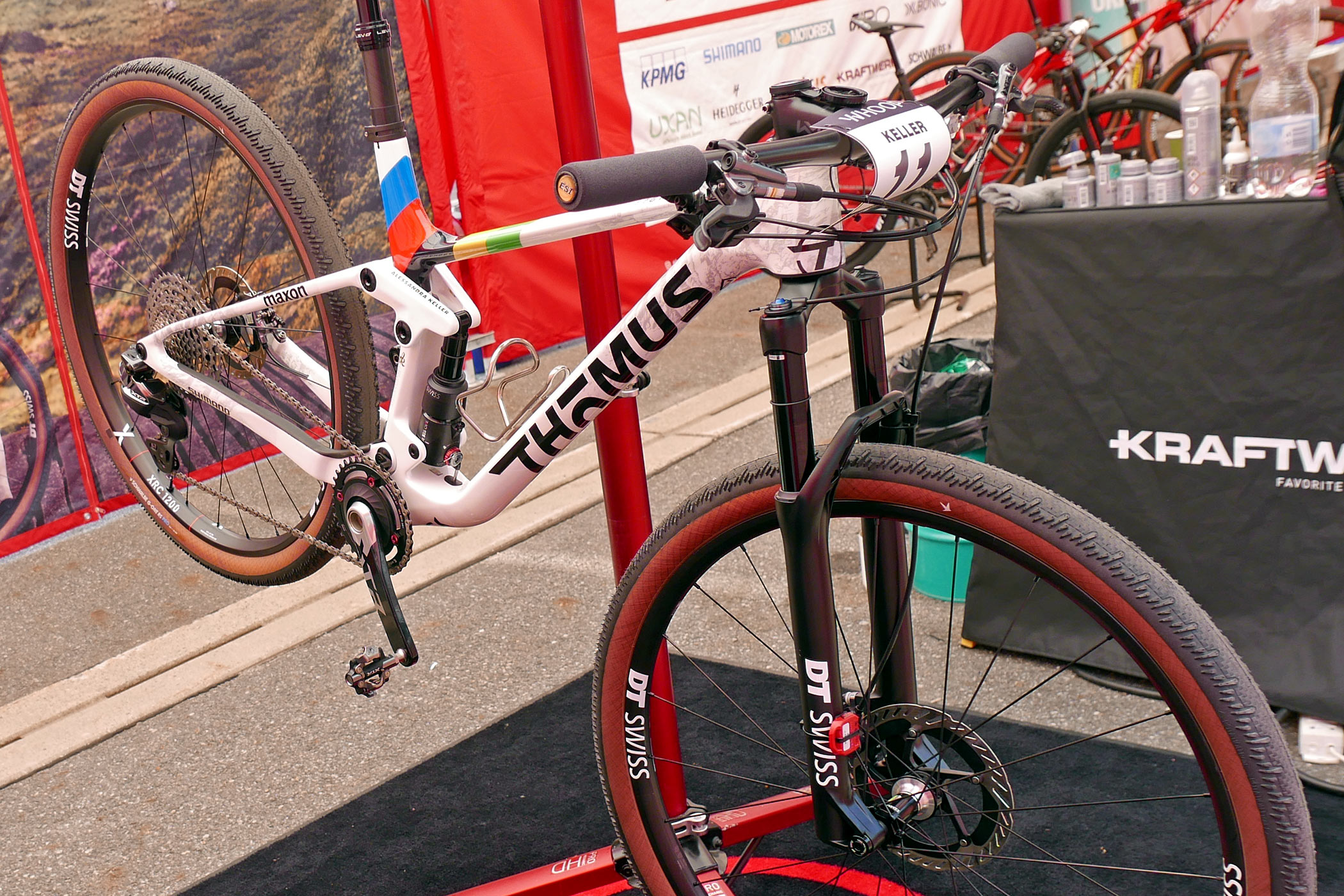 2026 Thömus Lightrider R3 World Cup XCC race bike of Alessandra Keller at Nove Mesto World Cup