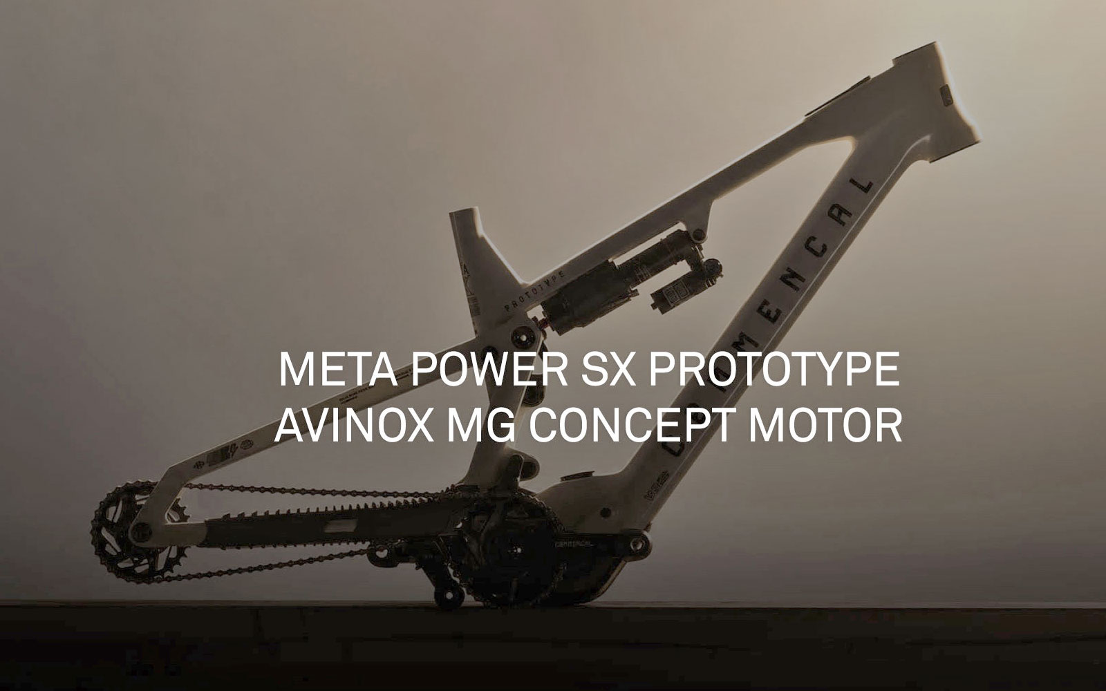 prototype alloy Commencal Meta Power SX to feature all-new Avinox MG Concept combined ebike motor and gearbox