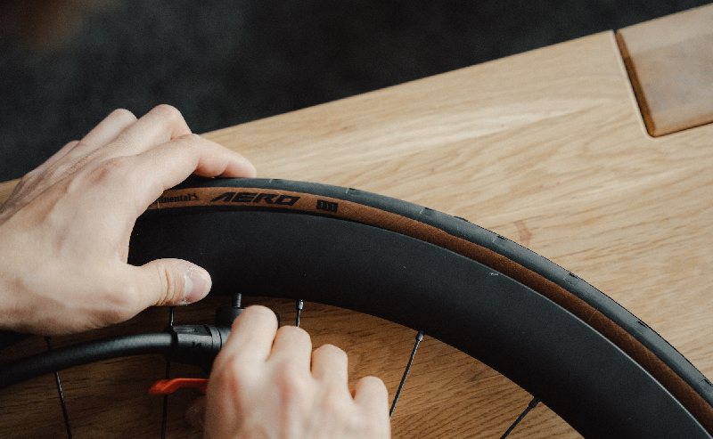 Continental Limited Edition Tour de France Tires mounted