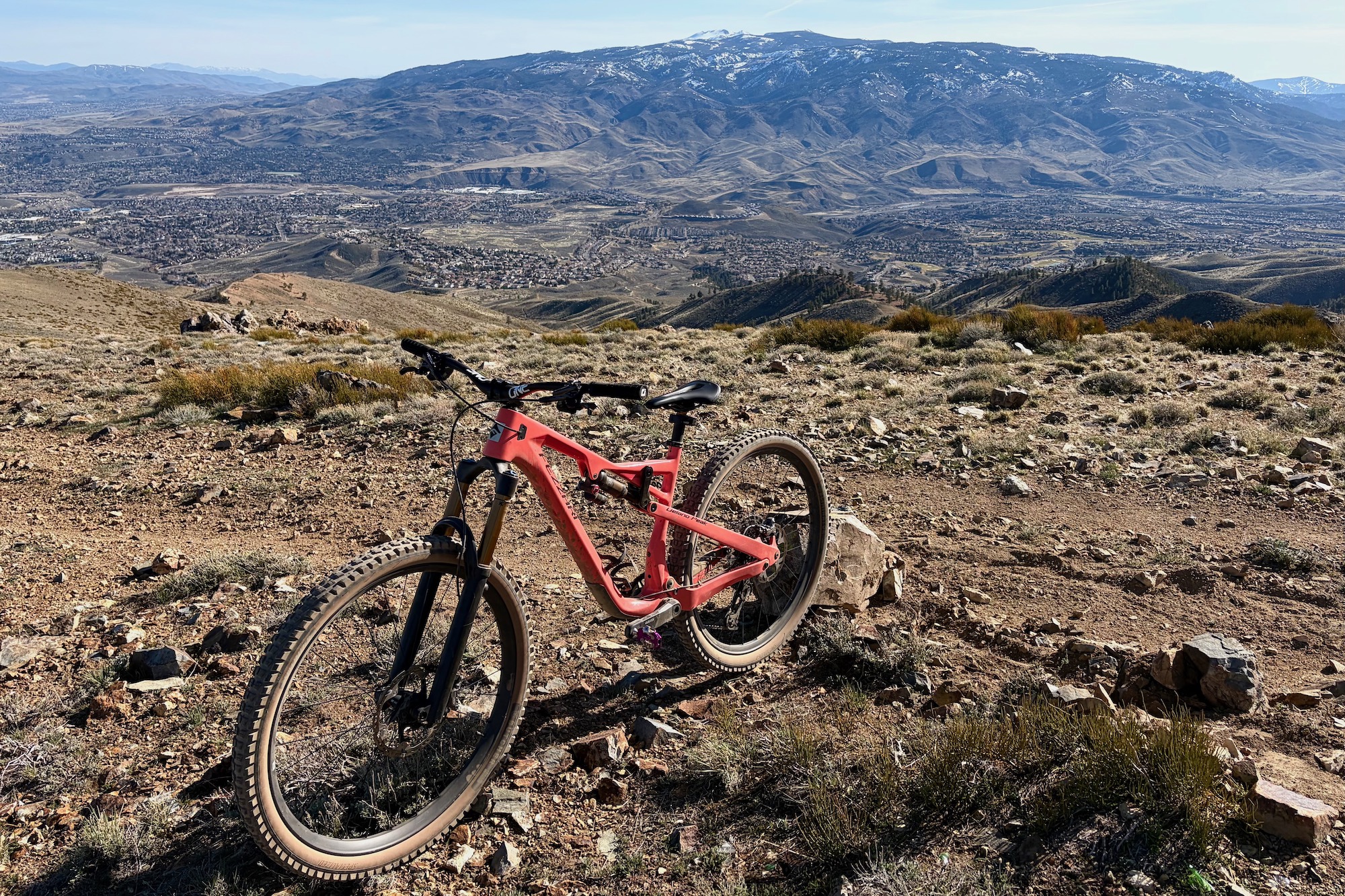 my test bike with Deore Di2 installed on a test ride this winter.