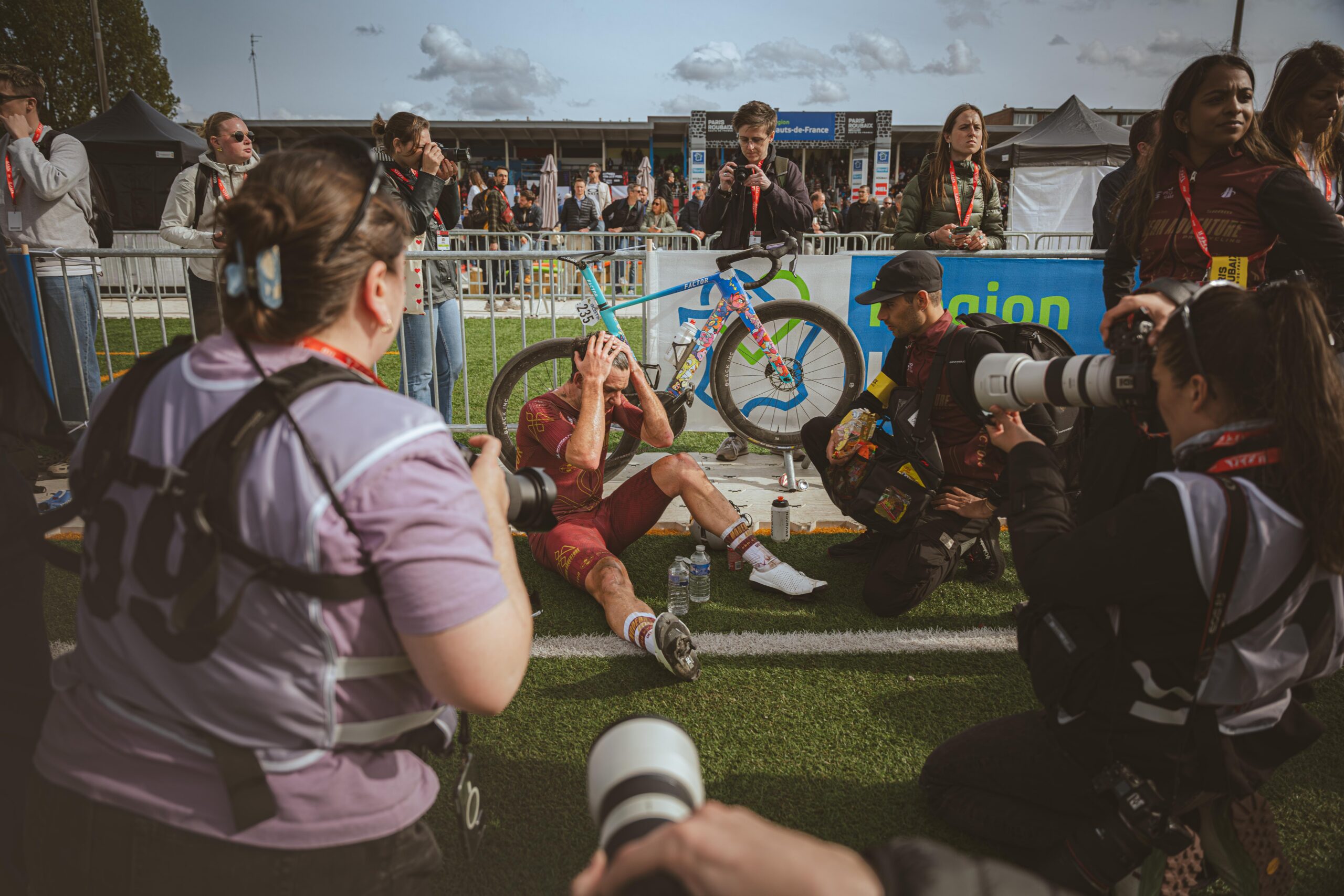 Factor co-title Sponsor Modern Adventure Pro Cycling gutted