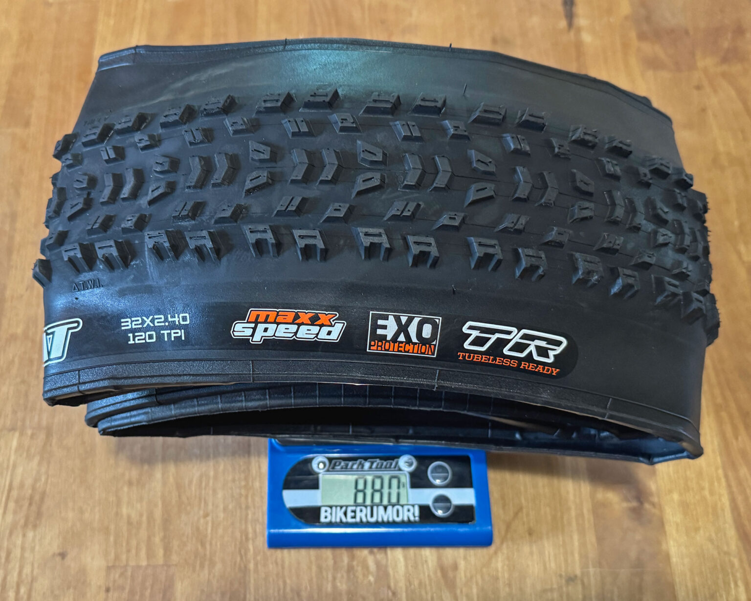 new 32" Maxxis XC mountain bike tires: Aspen AT 32x2.4" actual weight