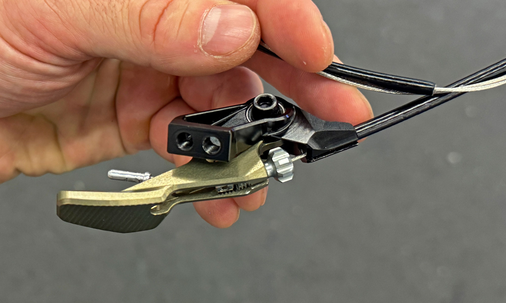 all-new Intend Elevator Boy dropper post remote, on bike