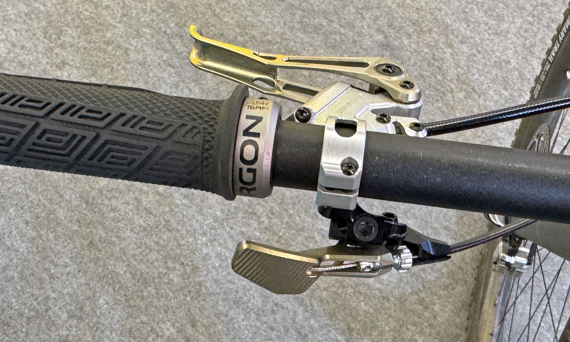 2026 Intend Elevator Boy dropper post remote, on bike