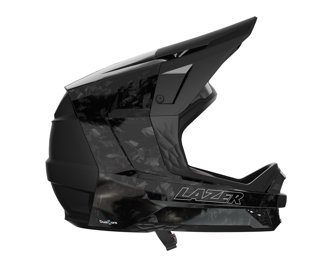 studio image of the side profile of the Lazer A-Line KinetiCore in Carbon Black