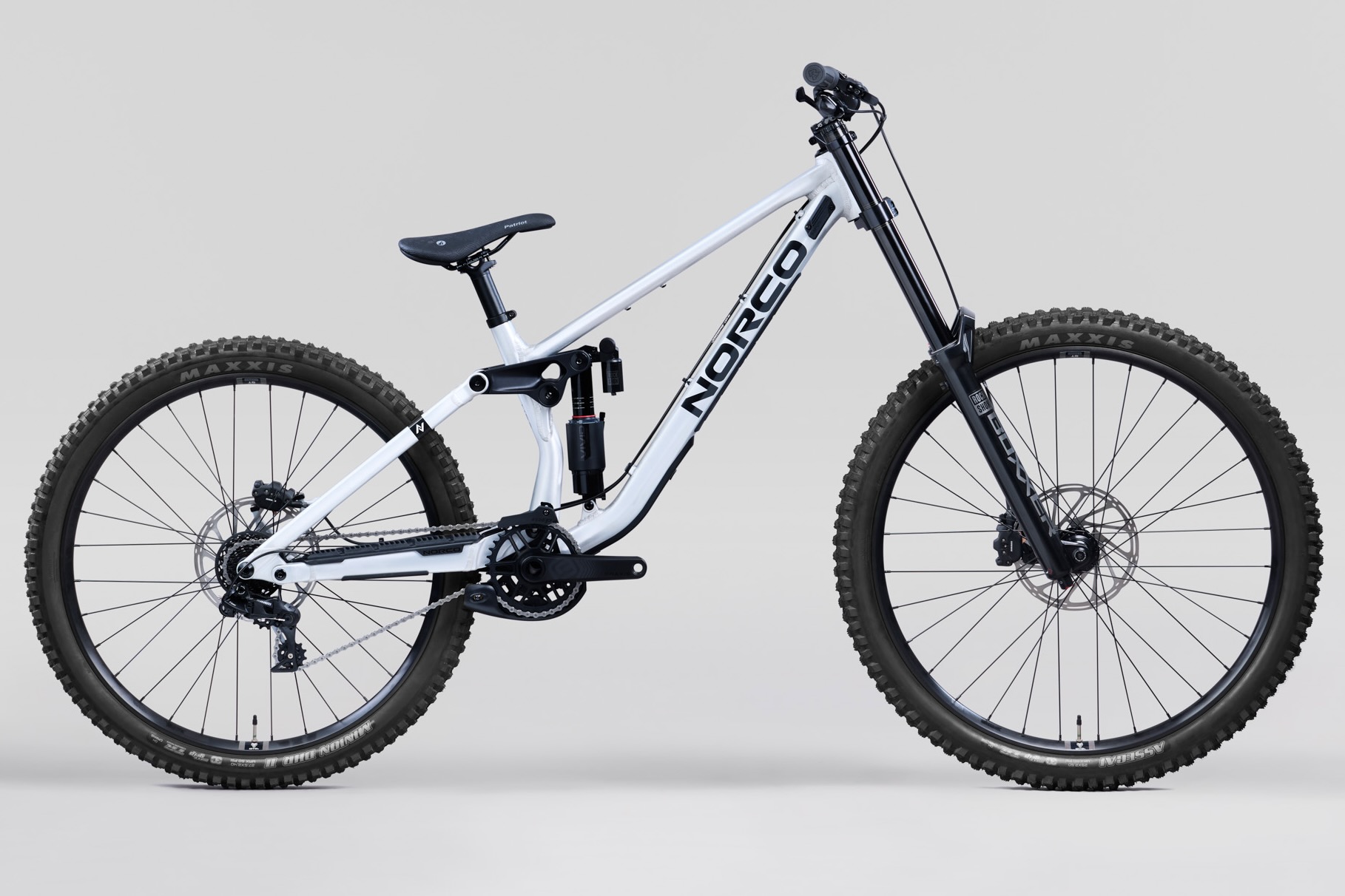studio image of the Norco Torrent DH in Raw Alloy Silver