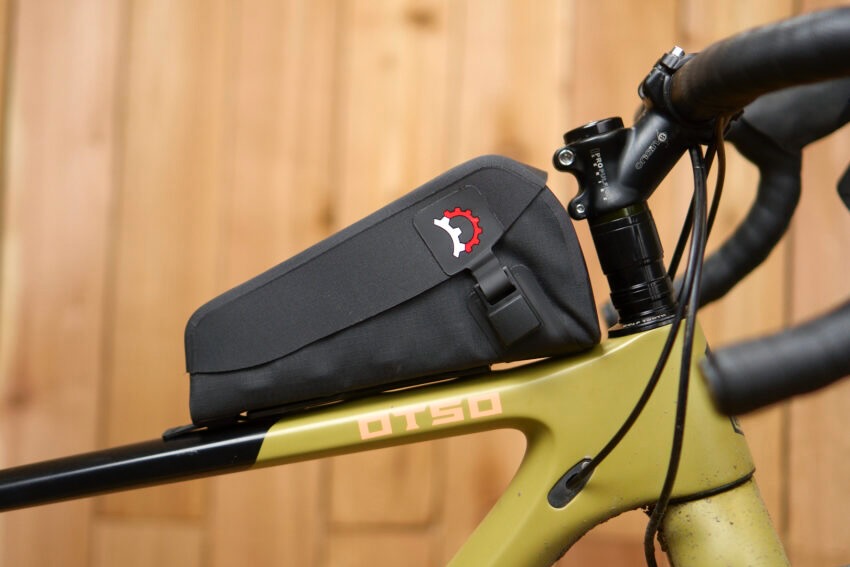 The Revelate Mag-Tank FastTrack mounted on a gravel bike.