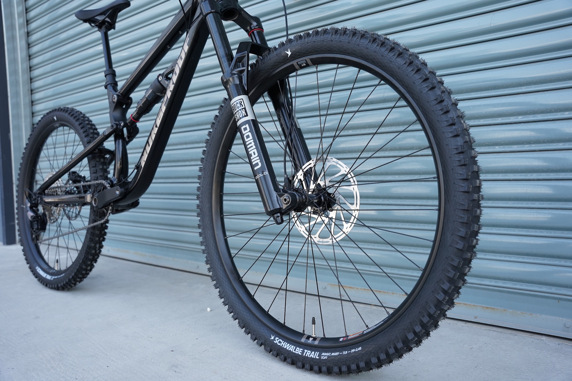 the fork on the Nukeproof Tracker FS