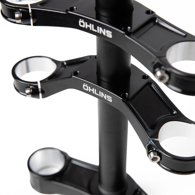 studio image of the new Ohlins DH crown from an angle