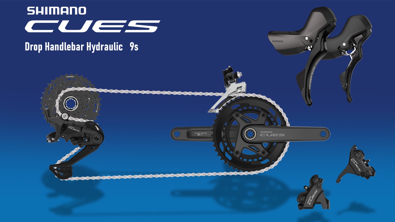 Shimano Hydraulic 9-speed CUES Dropbar double
