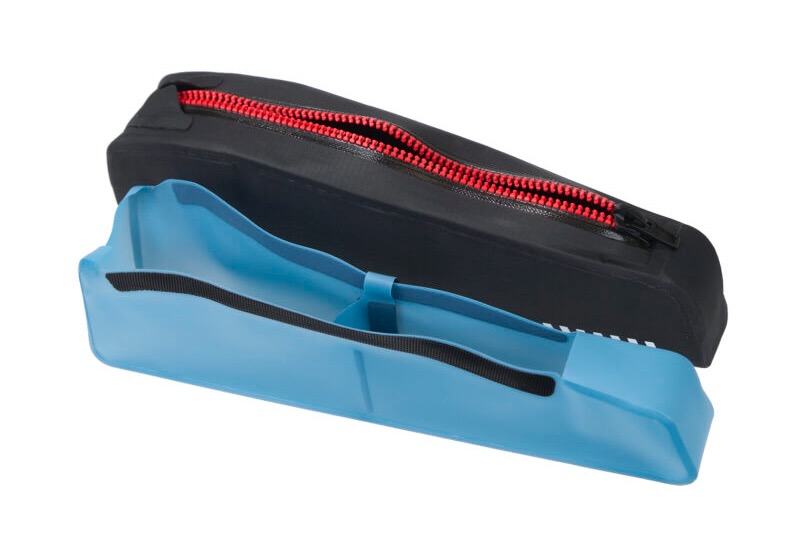 studio image of the Extended Play 14" with the zipper open and the TPU liner removed