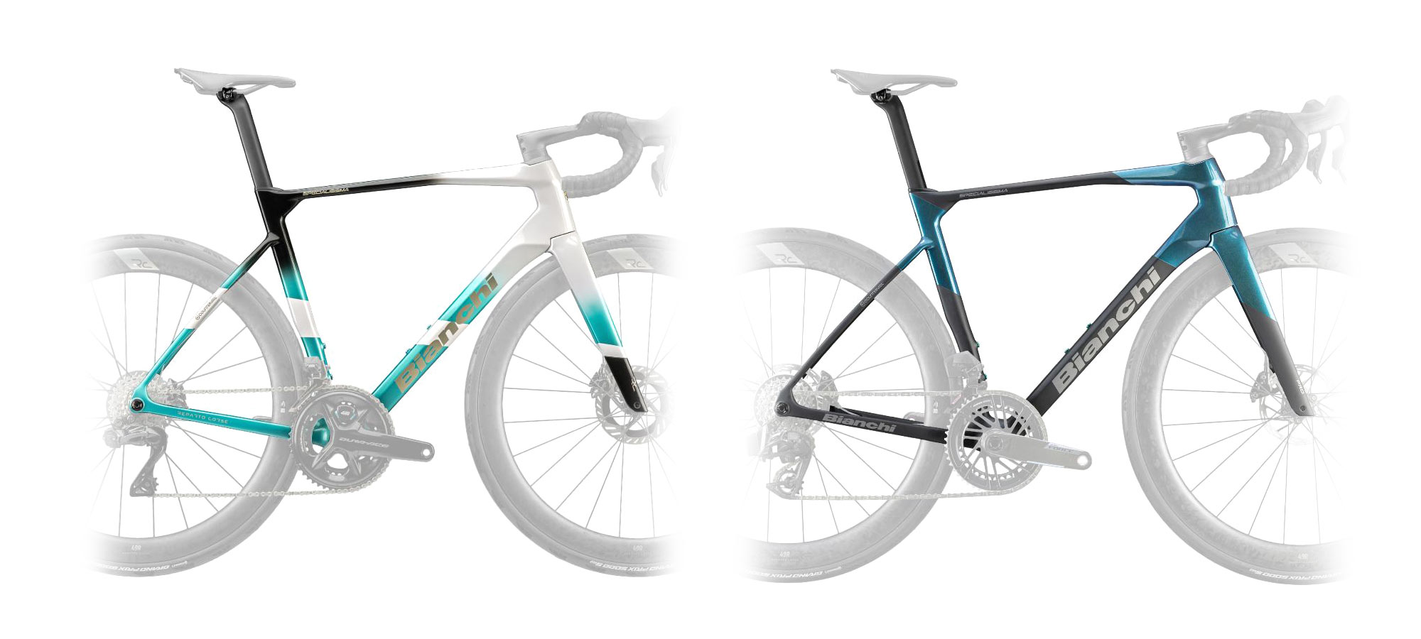 2026 Bianchi Specialissima RC CV ultralight all-rounder road bike: frame set options