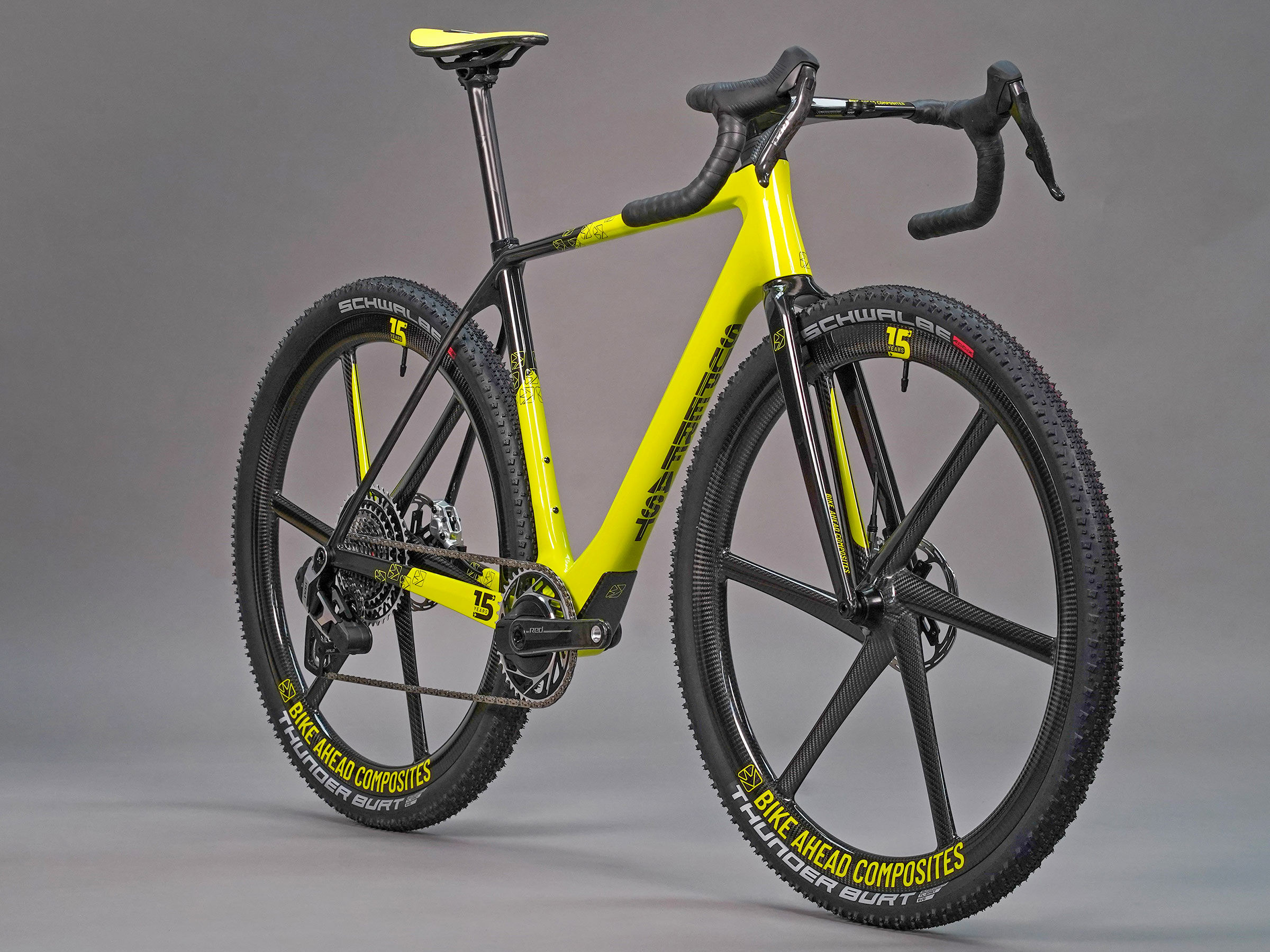 2026 Bike Ahead The Superfast Edition 15 limited edition ultralight German carbon gravel bike, angled