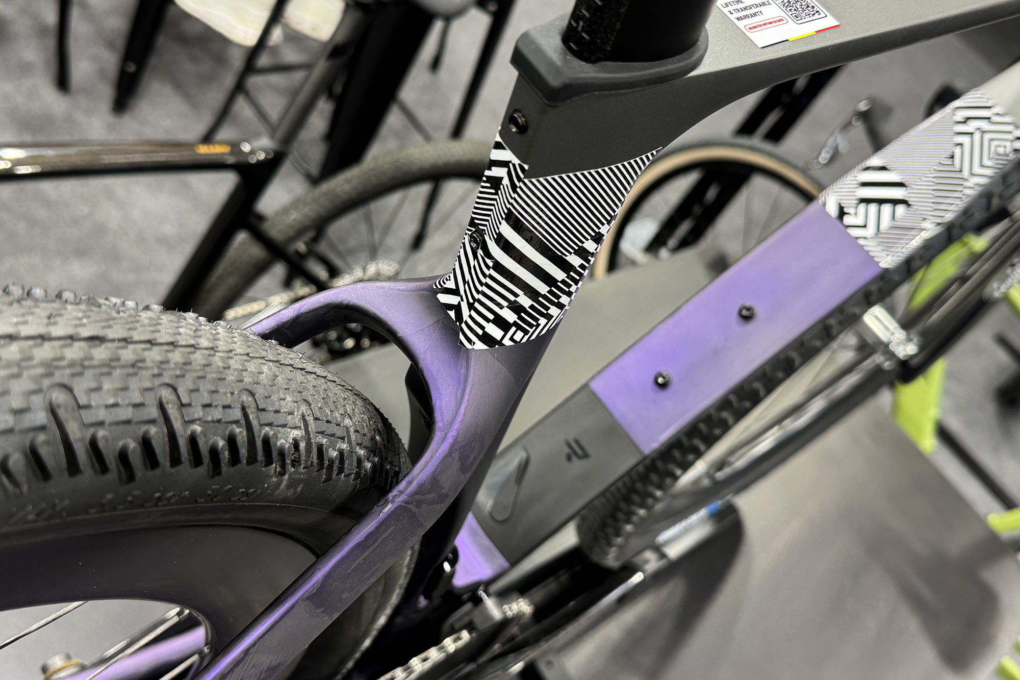 unreleased 2026 Ridley Kanzo Fast 2.0 aero gravel race bike at Eurobike: seatstay detail