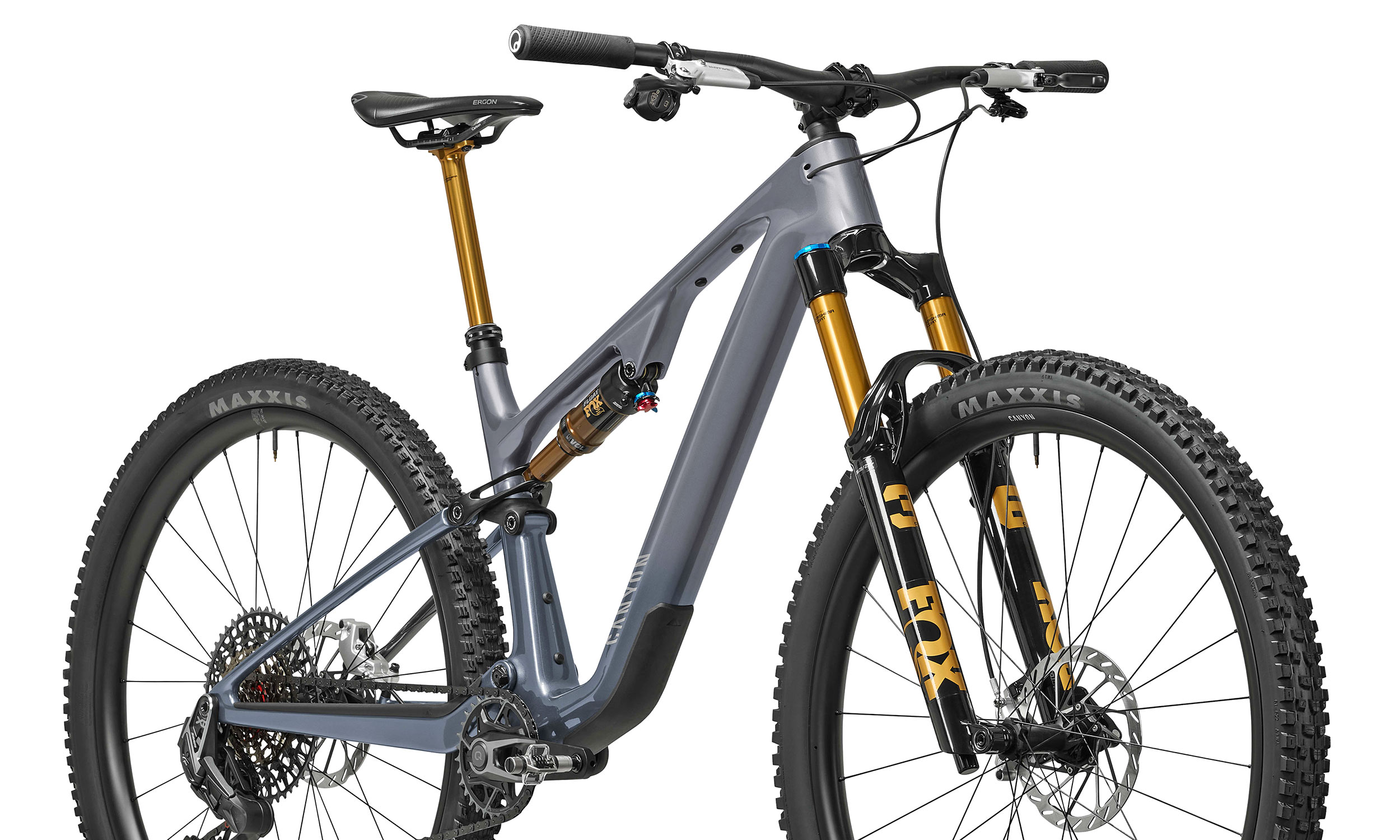 2026 Canyon Lux Trail lightweight mountain bike: angled frame detail