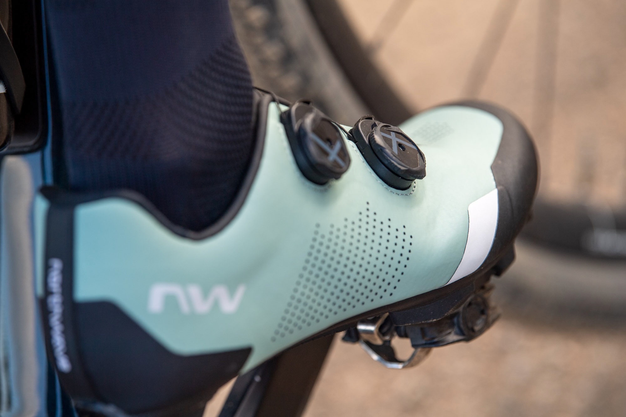 the Northwave Striker shoe on a pedal