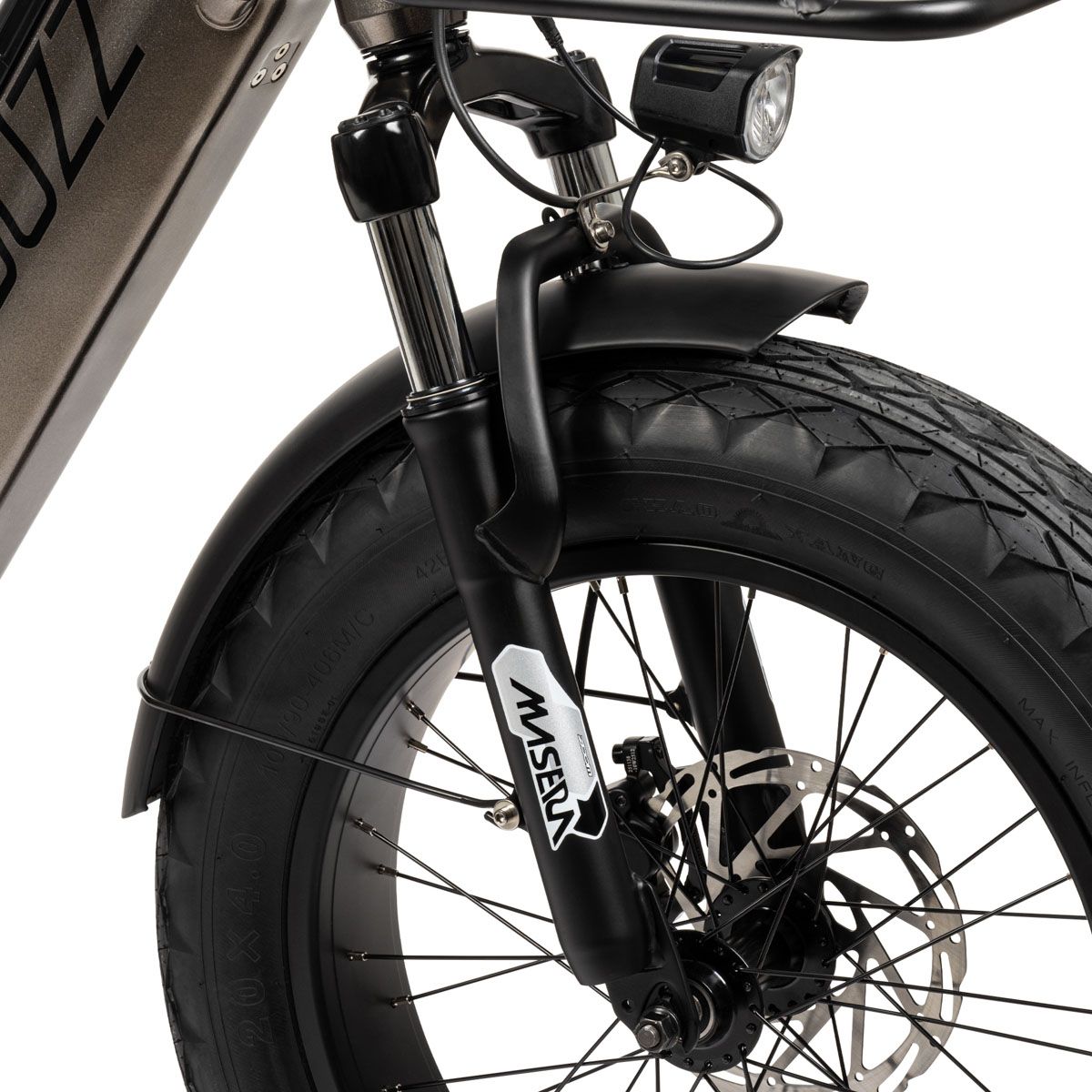 Buzz Centris 2 folding ebike, front wheel