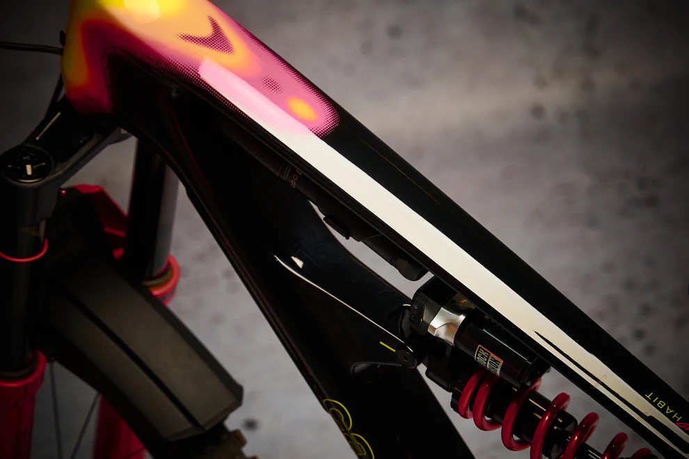 Dyedbro EVO Series Frame Protection gloss top tube mtb