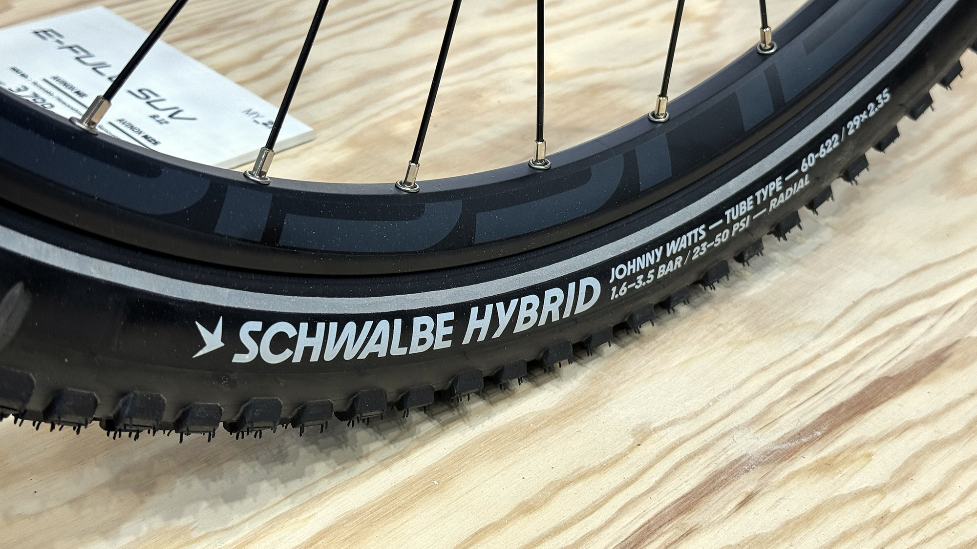 MY27 Schwalbe Hybrid Johnny Watts Radial Tube-type tires help eSUV ebike commuters without messy sealant