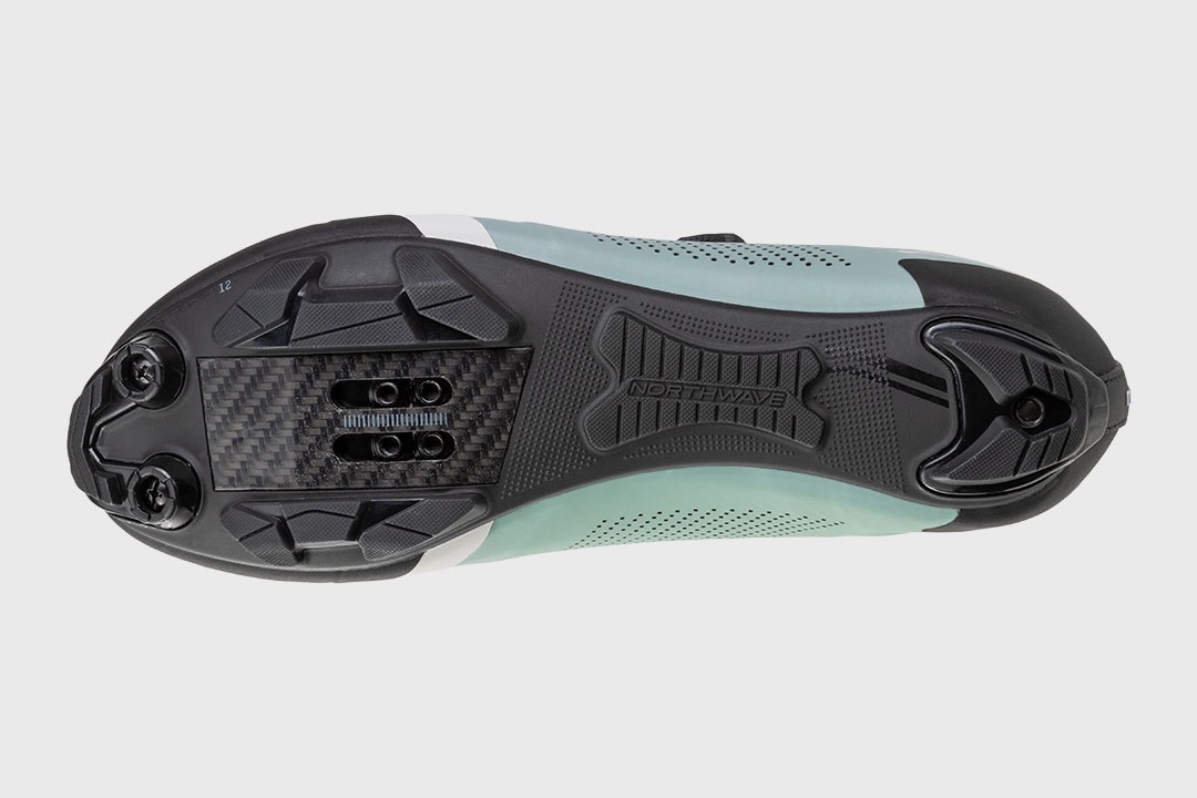 studio image showing the sole of the Northwave Striker shoes
