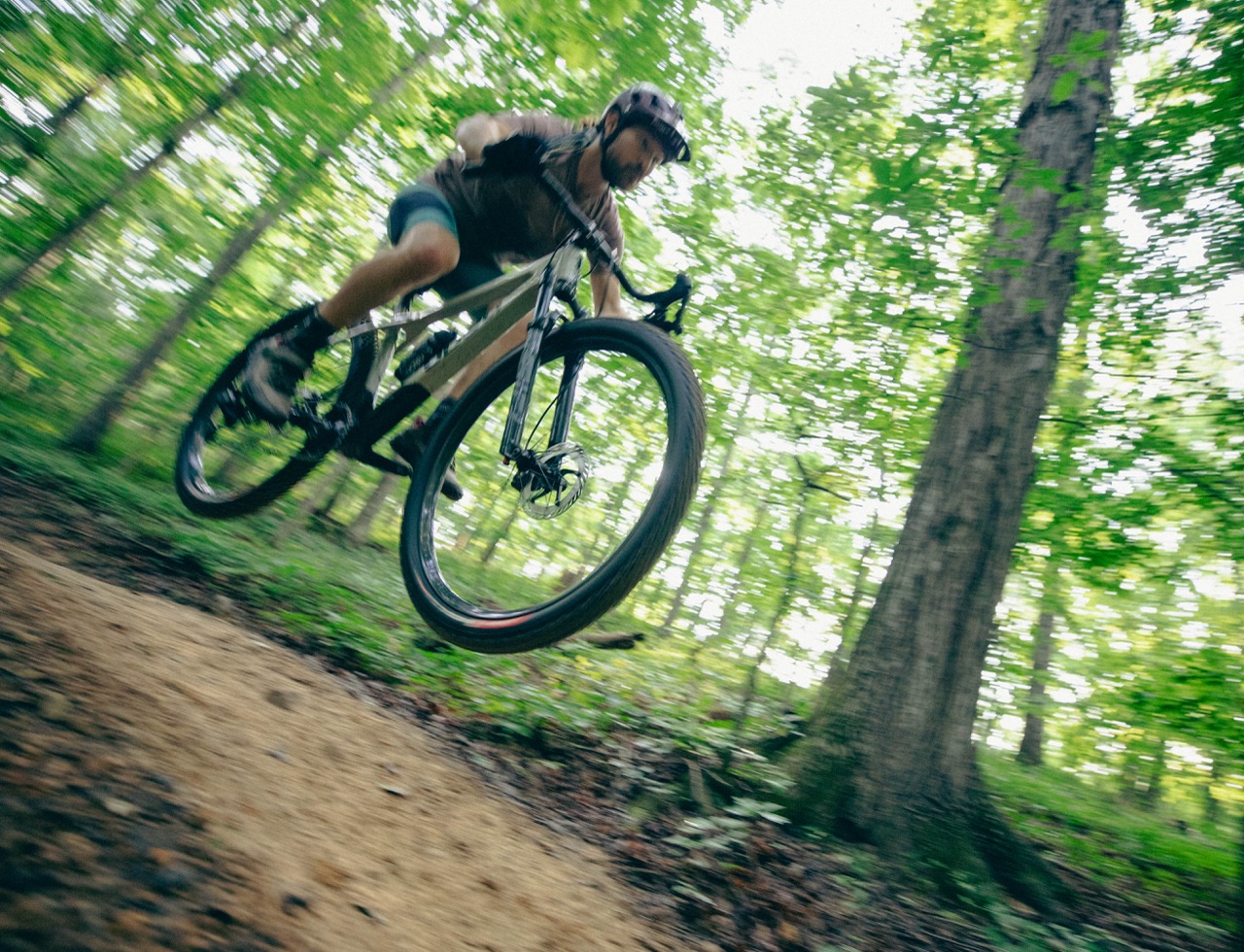 Obed Bikes New TTR Gravel Bike jump