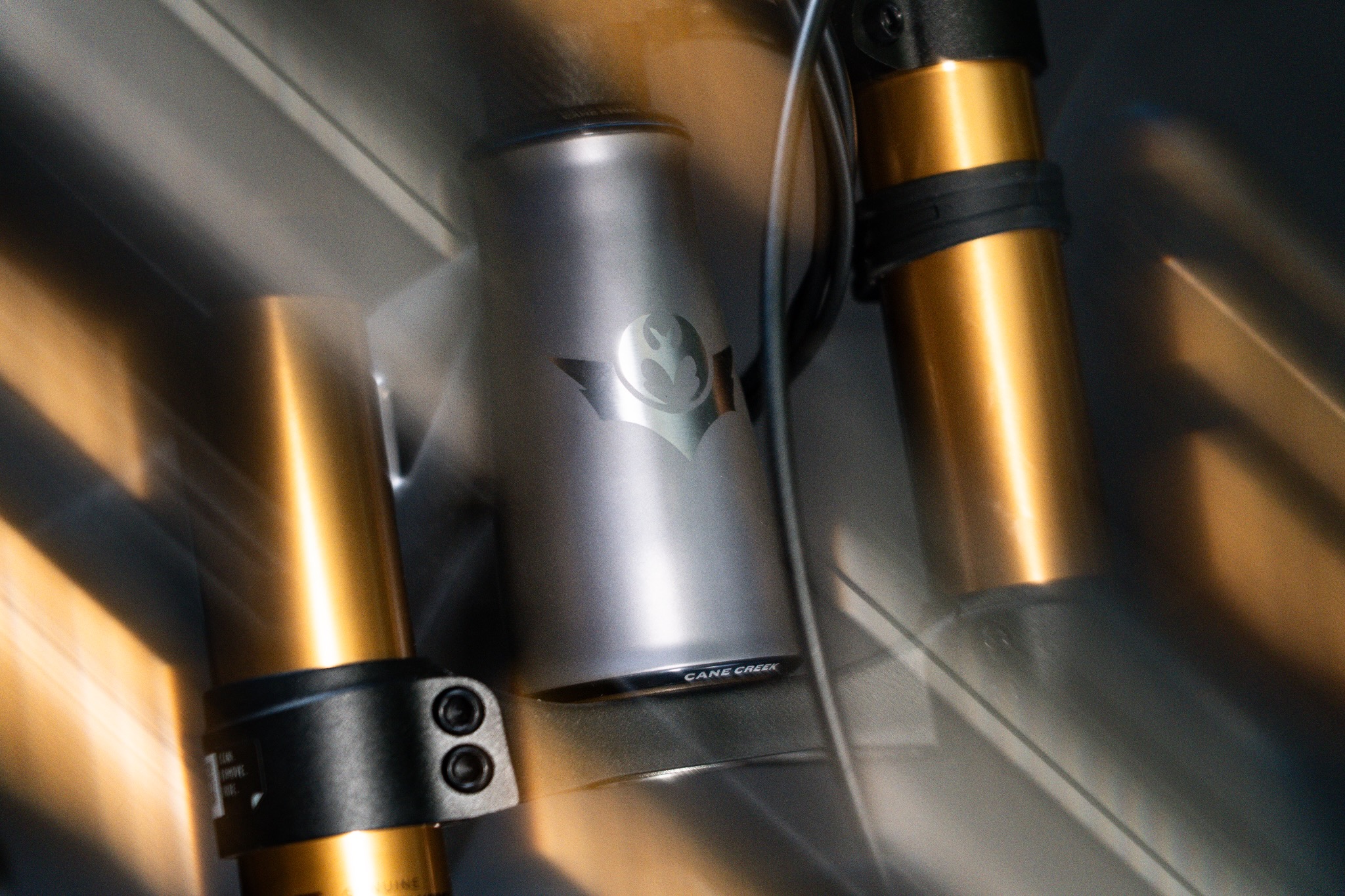 detail shot of the head tube of the Ripperatti